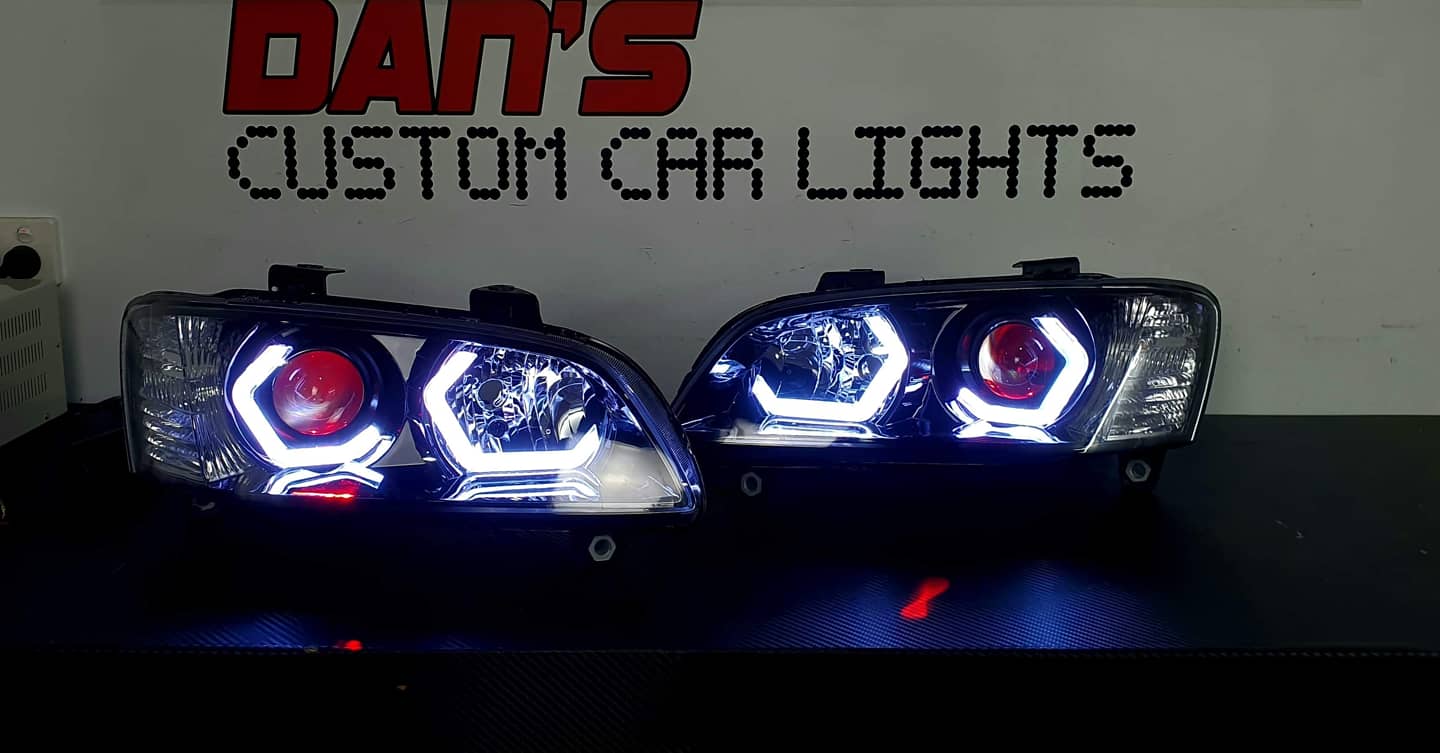 Holden VE Commodore S1 SSV Headlights with Quad RGB Hex