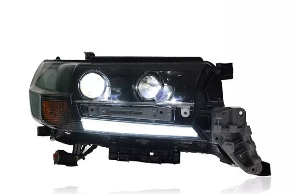 Toyota Landcruiser Black 2016-2021 Sequential Full LED Headlights