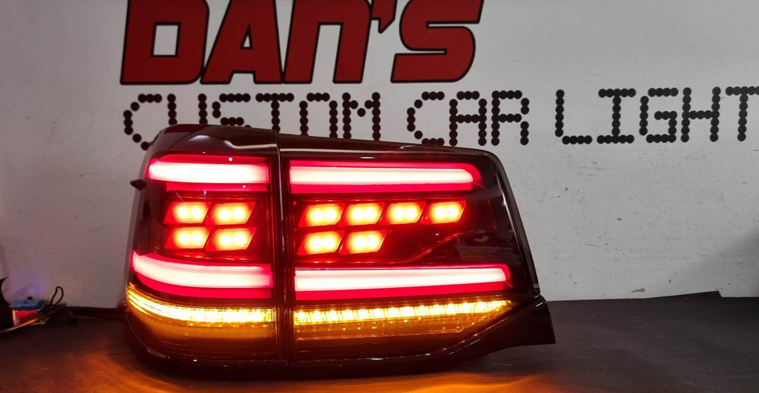 Toyota Landcruiser 200 Series Sequential Indicator Smoked or Red FULL LED Tail Lights