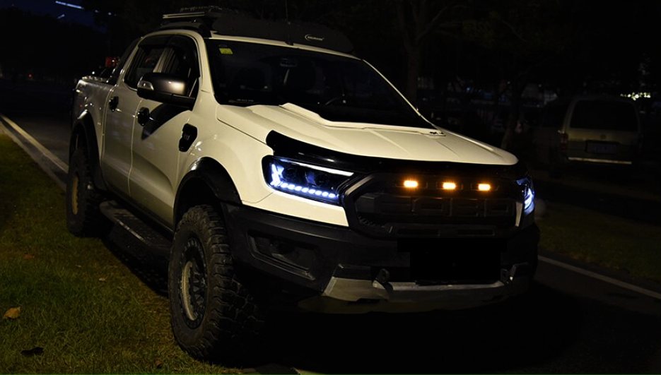 Ford Ranger PX2 PX3 MK2 MK3 2015-2021 Dual LED Projectors Sequential Start up DRL Wildtrak Raptor Audi Style Headlights