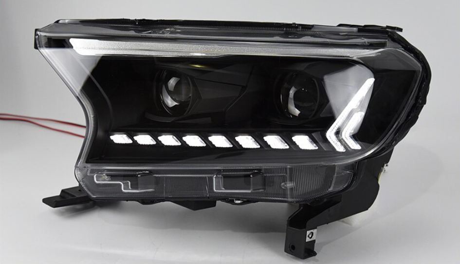 Ford Ranger PX2 PX3 MK2 MK3 2015-2021 Dual LED Projectors Sequential Start up DRL Wildtrak Raptor Audi Style Headlights