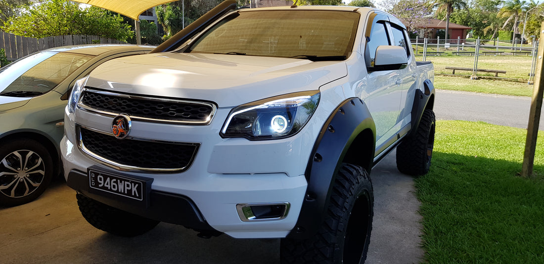 Holden RG Colorado LTZ Headlights with Switchback Halo Rings and Switchback DRL