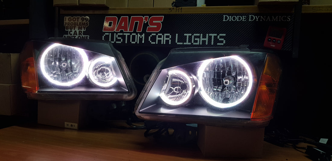 Holden RC Colorado Headlights with Multicolored Halo Rings