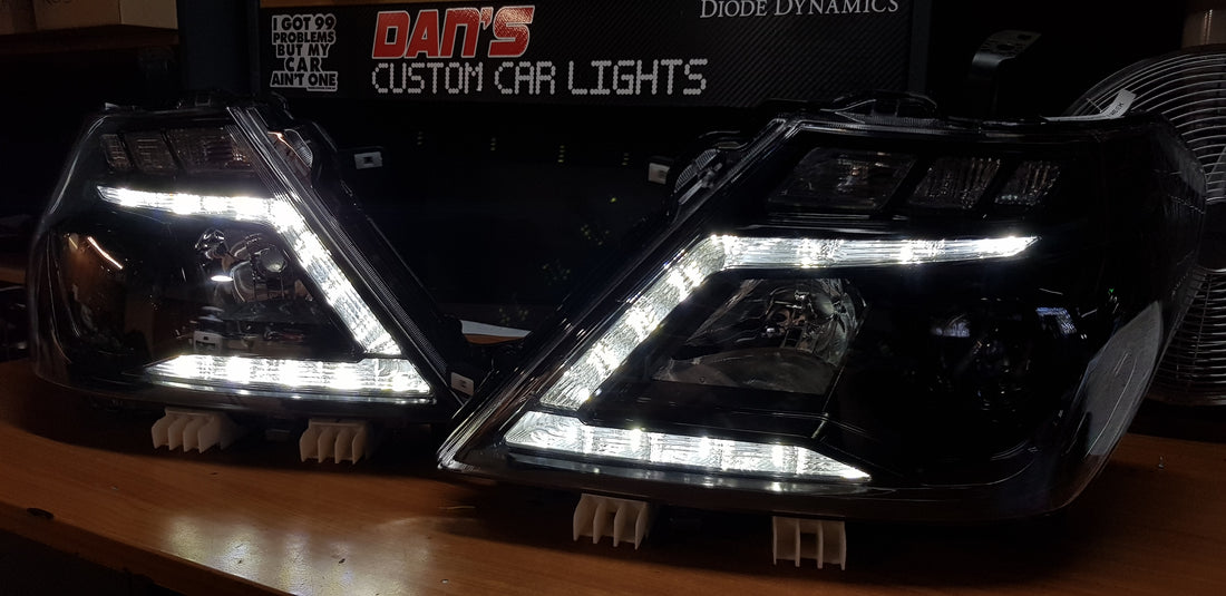 Nissan Patrol Y62 Black Nismo Headlights with Switchback Sequential DRLs