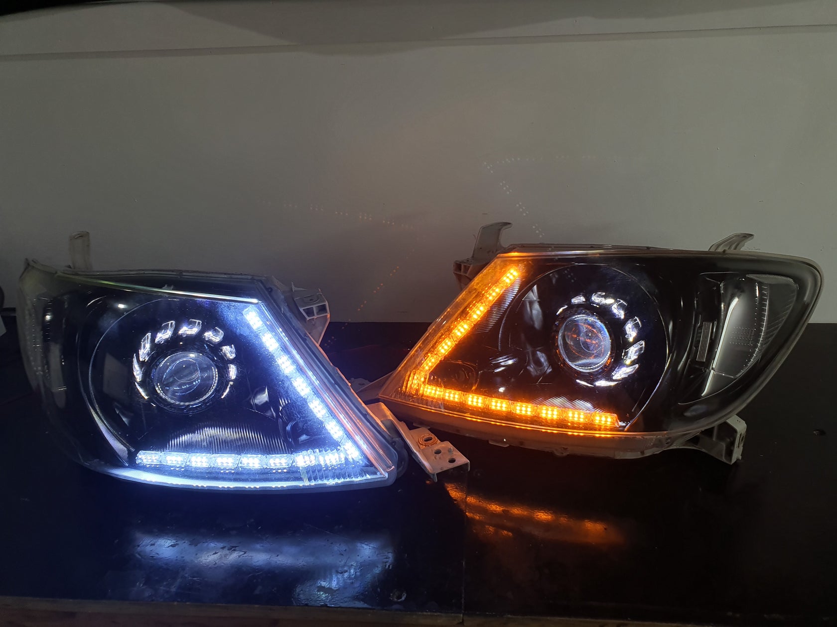 Toyota Hilux 20112015 with Turbine Shroud and DRLs Dan's Custom Car