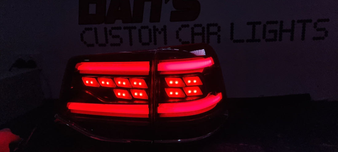 Toyota Landcruiser 200 Series Sequential Indicator Smoked or Red FULL LED Tail Lights