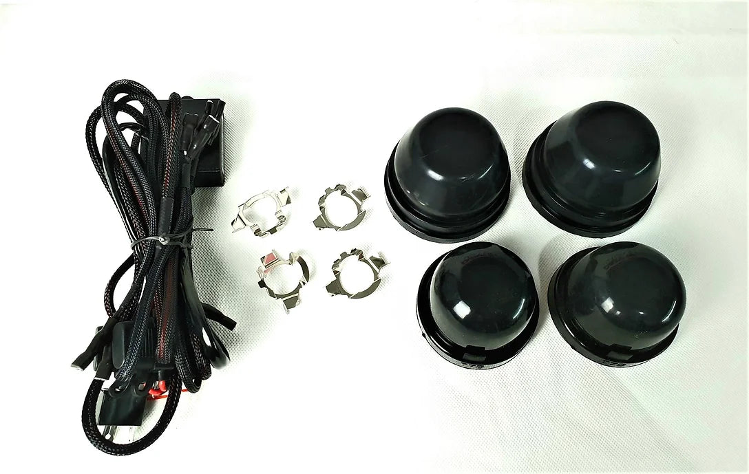 Ford Falcon FG H4 Headlights Conversion Harness/Wiring Loom with Dual Connectors