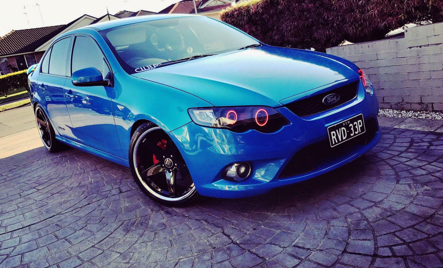 Ford Falcon Fg Xr6xr8 Mk1mk2 Headlights With Quad Projectors Quad Rgb Multicolored Halos 1433