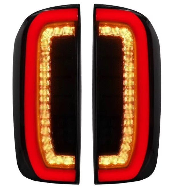 Nissan Navara NP300 D23 2015-2020 Smoked Full LED 3 Bar Tail Lights Smoked OR Red Lens Option